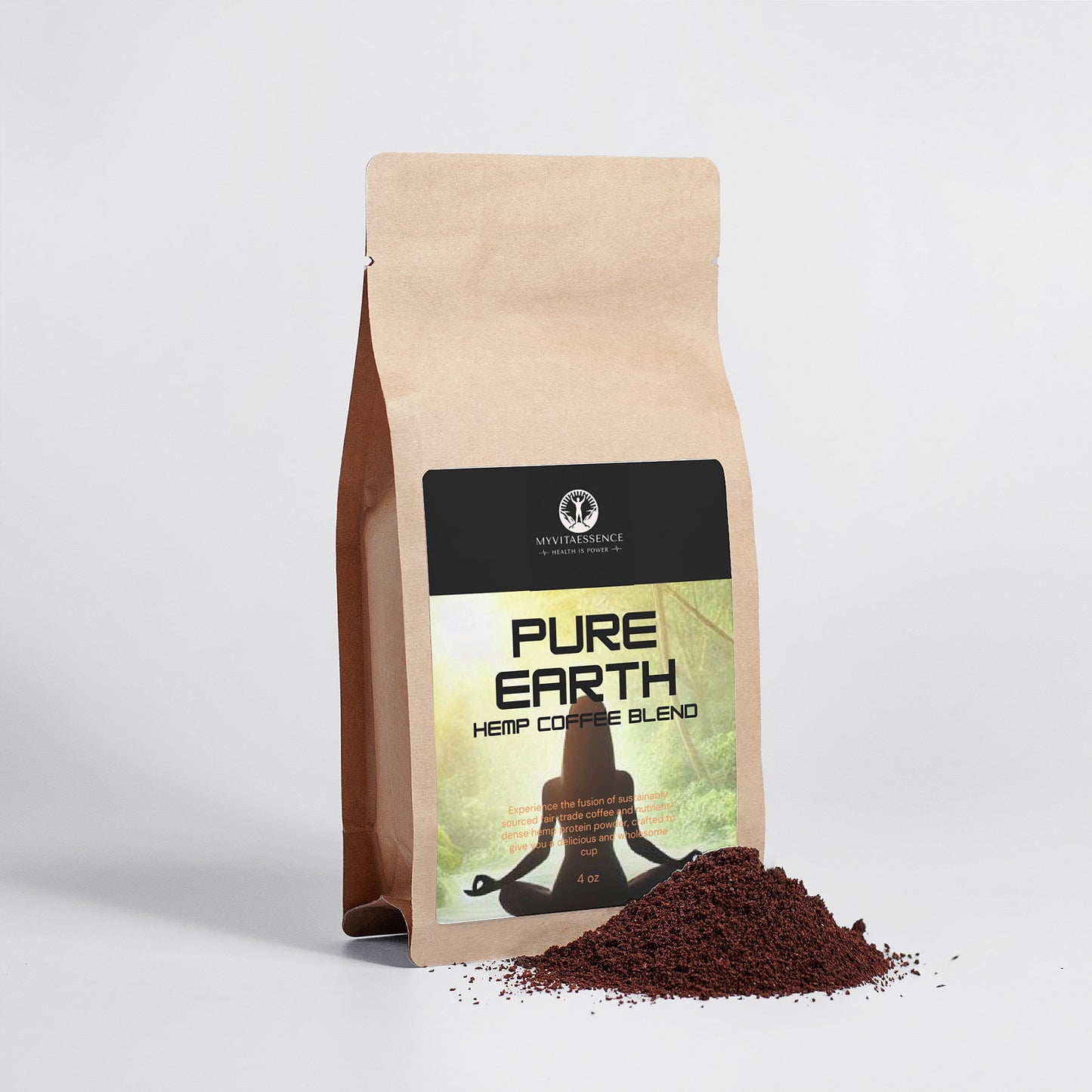 MyVitaEssence Pure Earth Hemp Coffee Blend 4oz