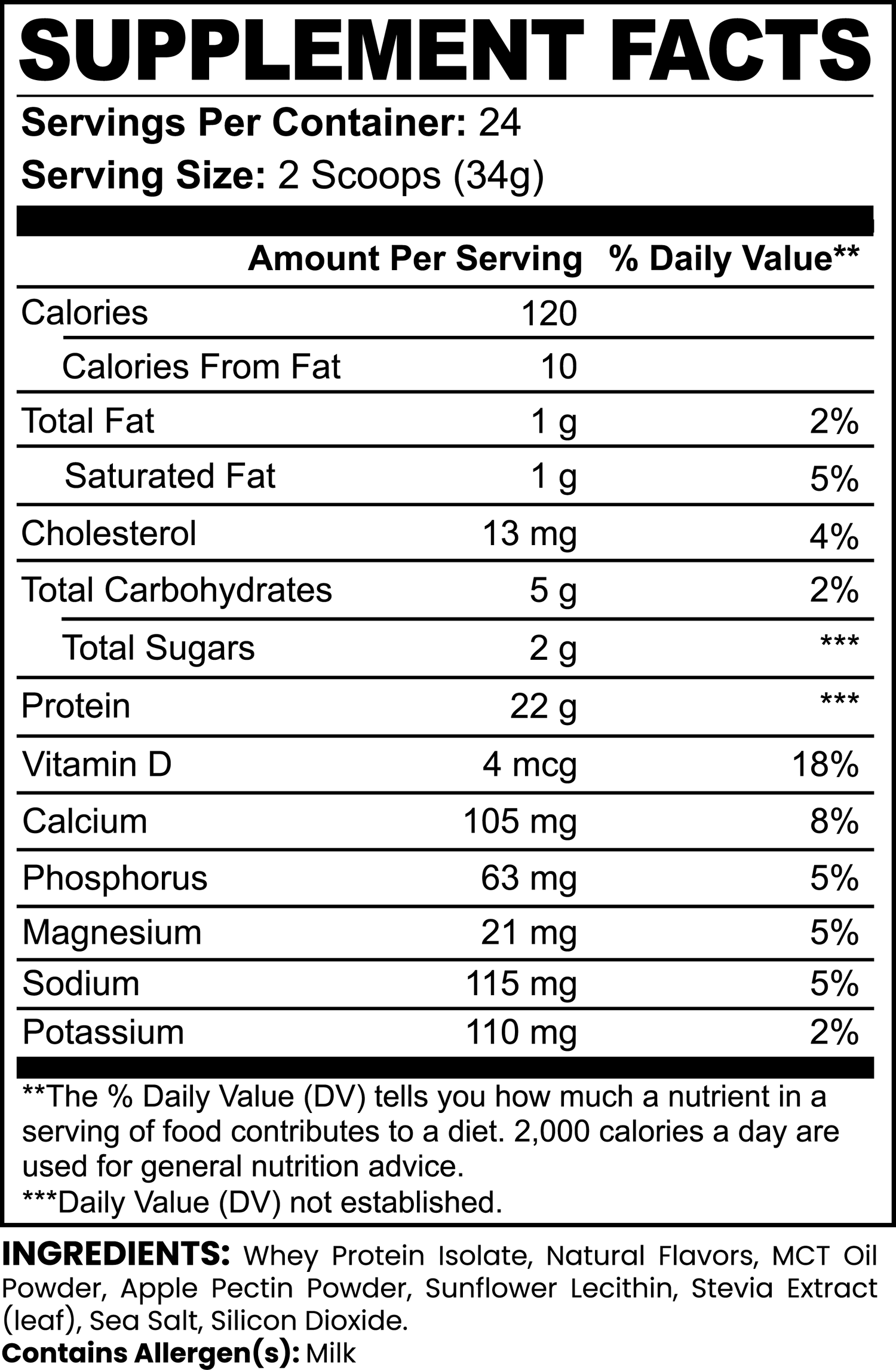 MyVitaEssence Vanilla Boost 100% Whey Protein Isolate | Premium Protein Supplement for Lean Muscle & Recovery