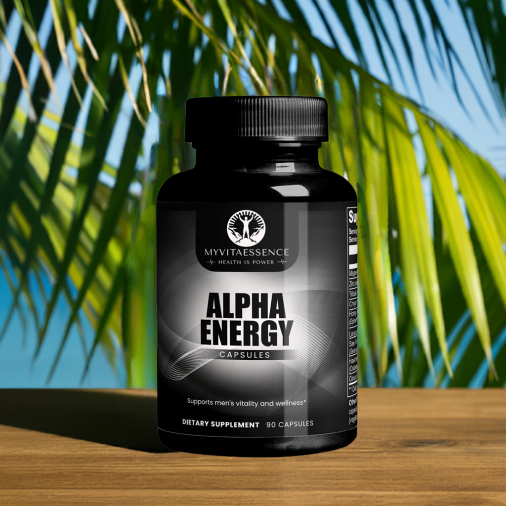 Alpha Energy premium health supplement outside