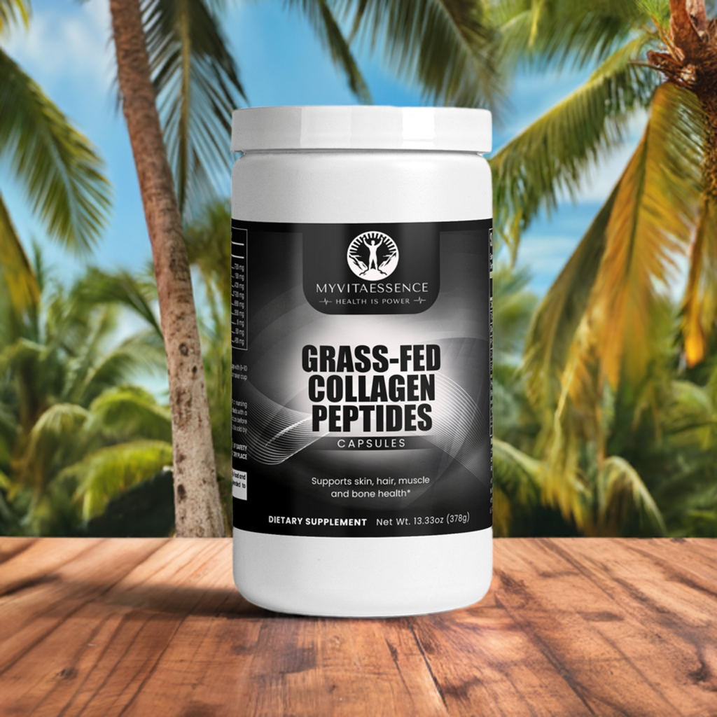 grass fed collagen peptides premium health supplement outside