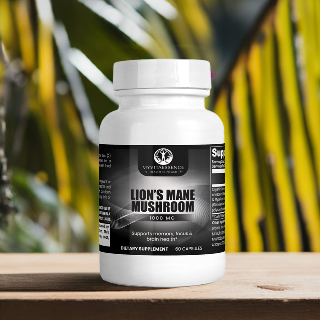 Lion's Mane Mushroom Premium Health Supplement outside