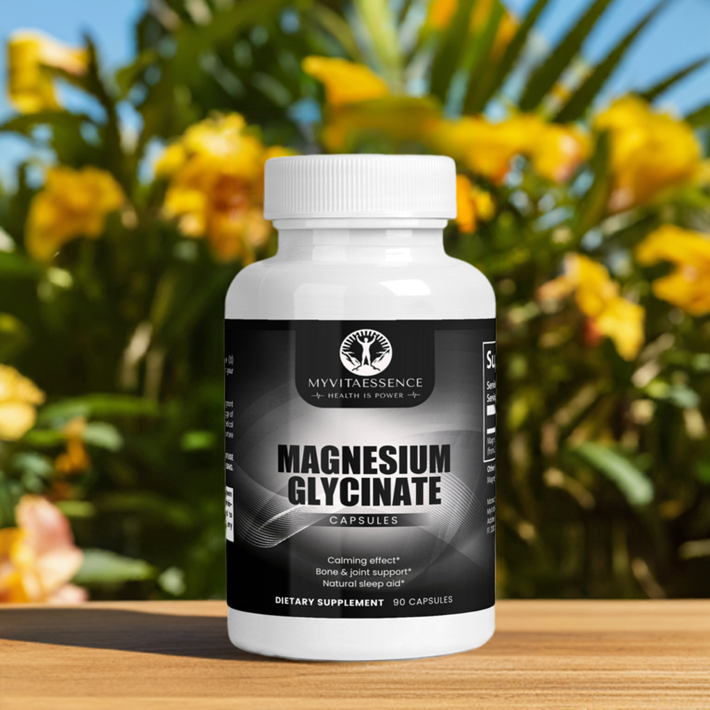 magnesium glycinate premium health supplement outside