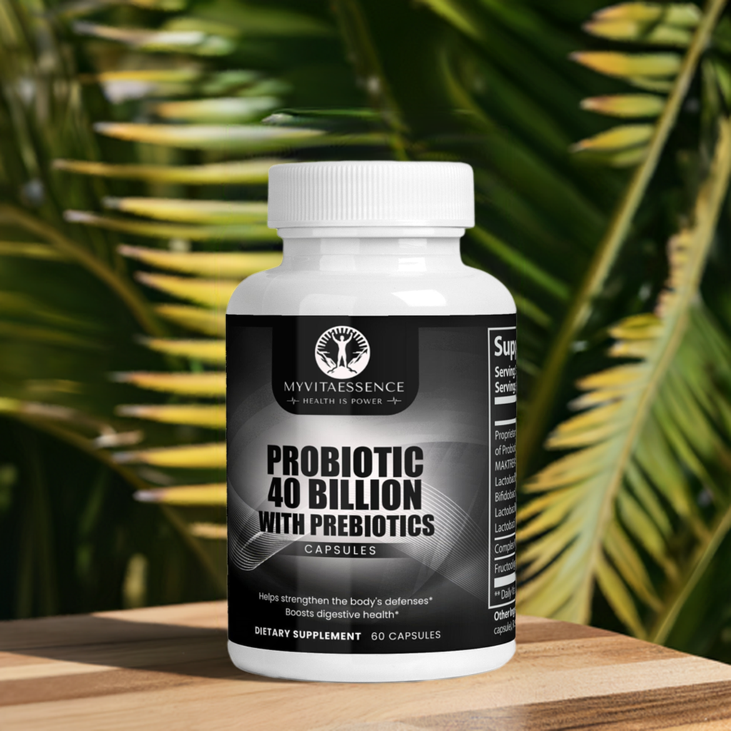 probiotic 40 billion with prebiotics premium health supplement outside